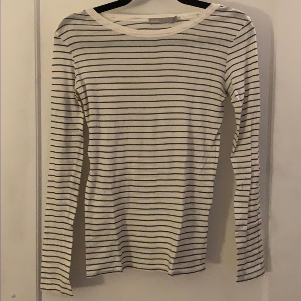 Vince Super Soft Long Sleeve Striped Tee
